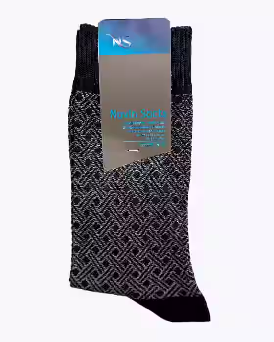 جوراب کلاسیک مردانه طرح لوزی مدرن جوراب نوین